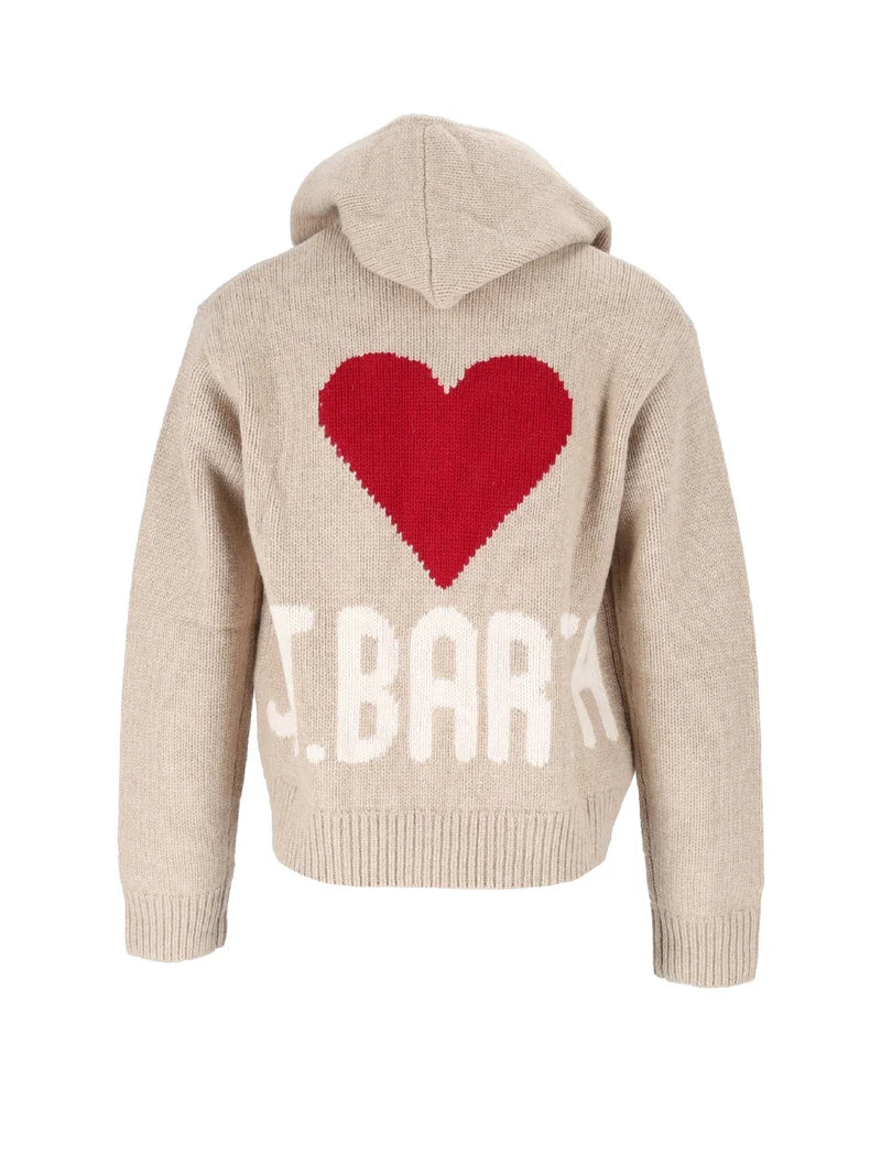 Saint Barth Maglia Kyla Hoodie Sweaters Beige Rosso