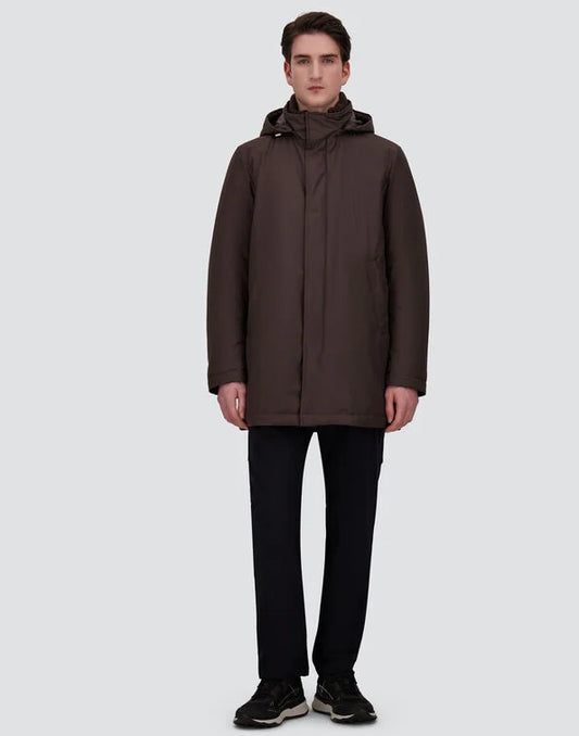 Herno Giaccone New Business Nylon Ultralight Moro