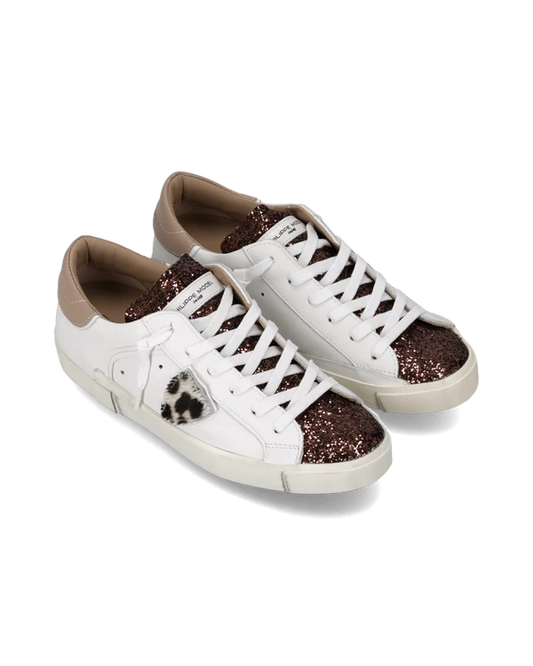 Philippe Model Paris Scudetto Animalier Bianco Bronzo Beige