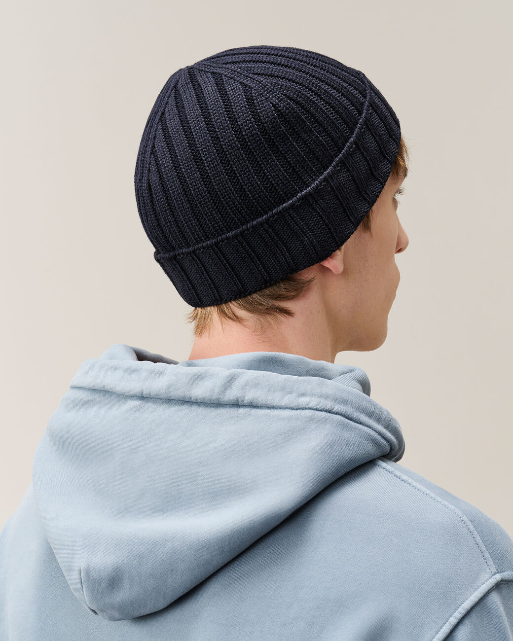 C.P. Company Berretto In Lana Merinos Extrafine Blu