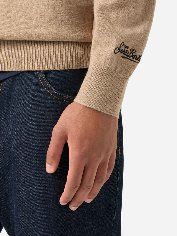 Mc2 Saint Barth Maglia Girocollo Heron Light Beige
