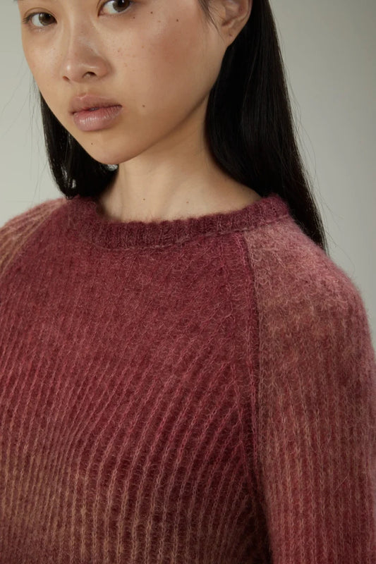 Kangra Maglia Girocollo Costa Inglese Alpaca Merlot