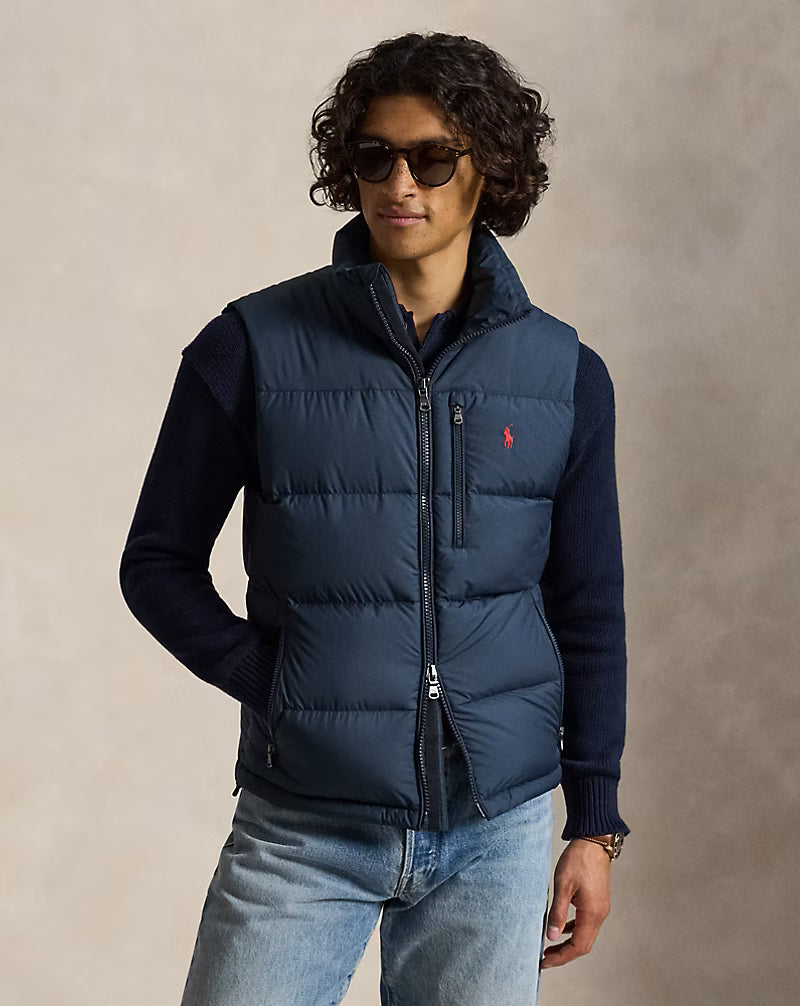 Polo Ralph Lauren Gilet Gorham In Piumino Blu