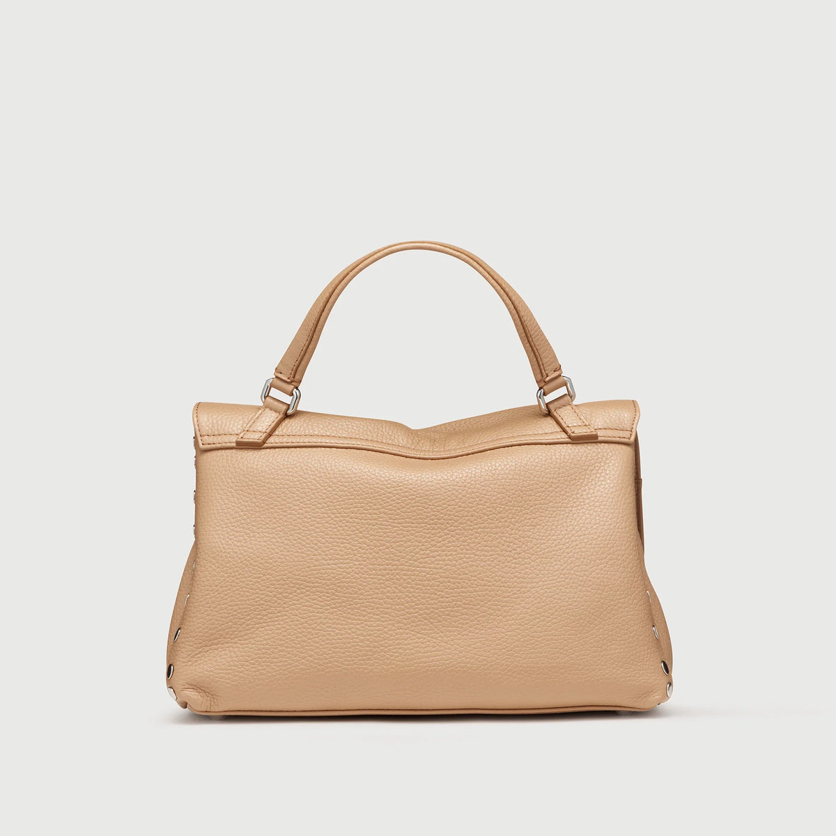 Zanellato Borsa Postina S Pelle Martellata Brown Cantucci