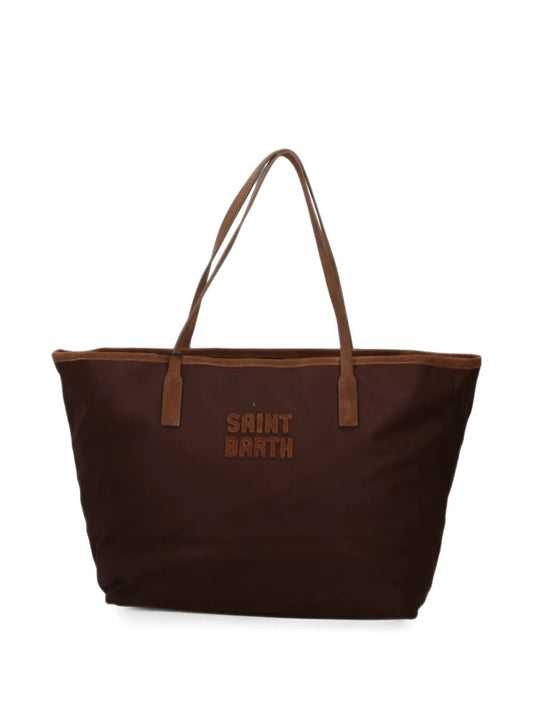 Saint Barth Borsa City Bag Wax Marrone