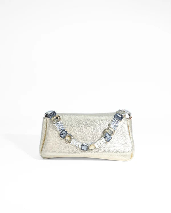 Almala Firenze Pochette Mia Pelle Laminata Oro