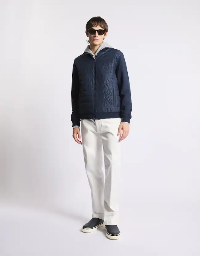 Fay Felpa Trapuntata Blu - NJMB5521470WZGU806 - Semenzato Abbigliamento