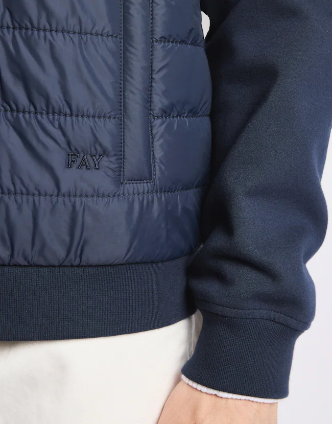 Fay Felpa Trapuntata Blu - NJMB5521470WZGU806 - Semenzato Abbigliamento