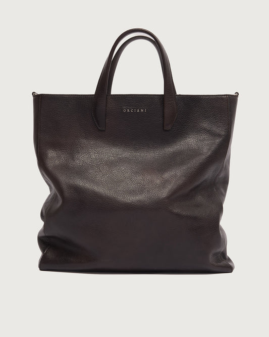 Orciani Tote Bag Work Lagoon Testa Di Moro