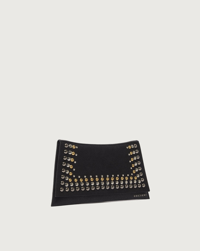 Orciani Clutch The Room Pegaso Stud Nero