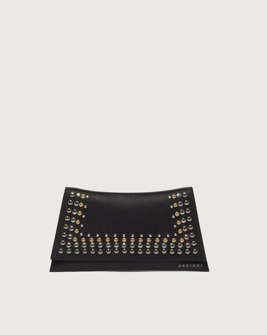 Orciani Clutch The Room Pegaso Stud Nero