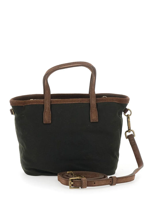 Saint Barth City Bag Mini Wax Marrone