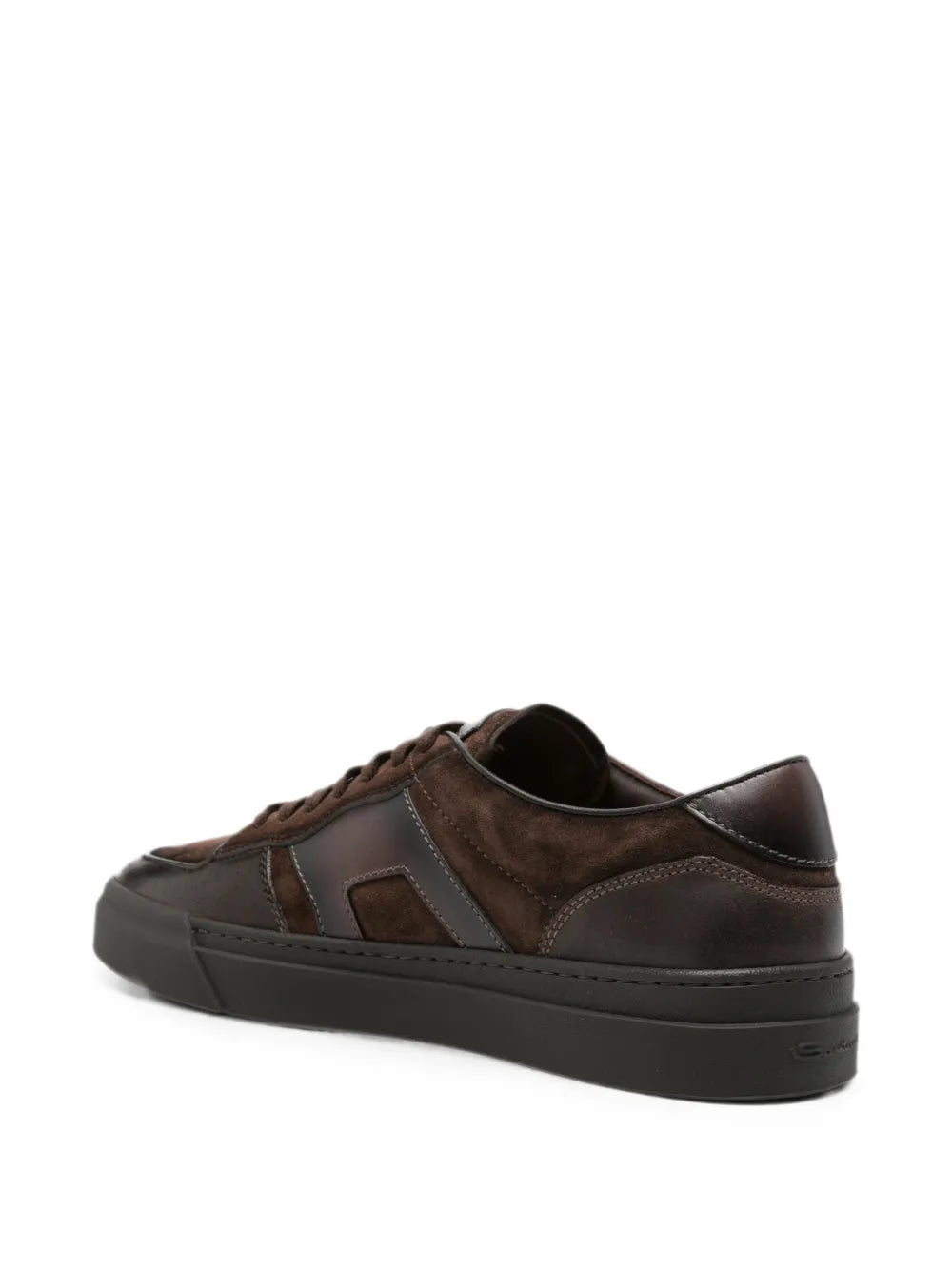 Santoni Sneaker Pelle Suede Testa Di Moro