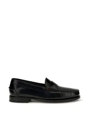 Santoni Mocassino Spazzolato Nero