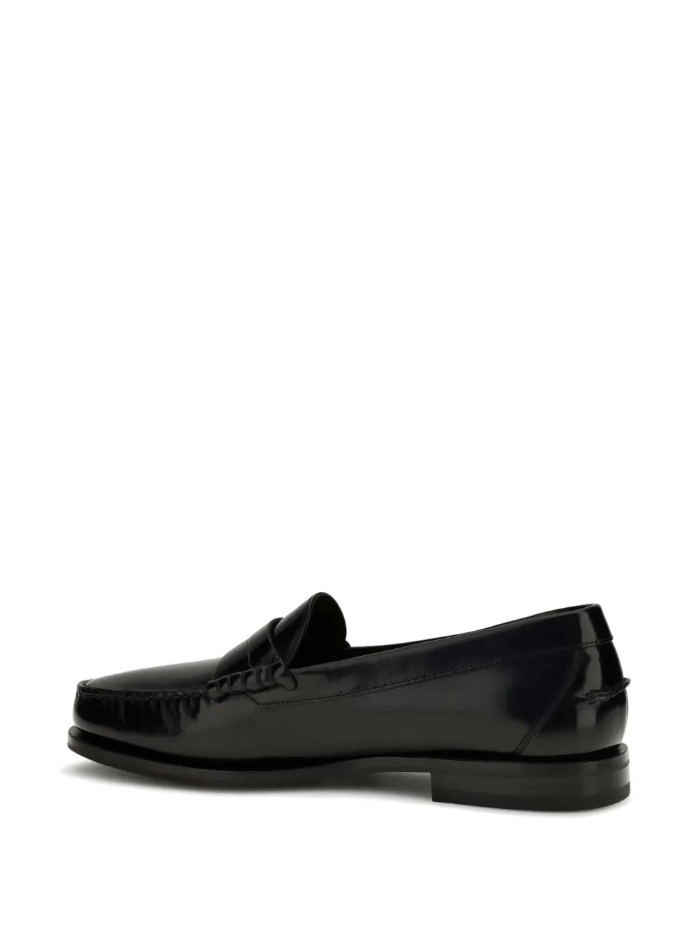 Santoni Mocassino Spazzolato Nero
