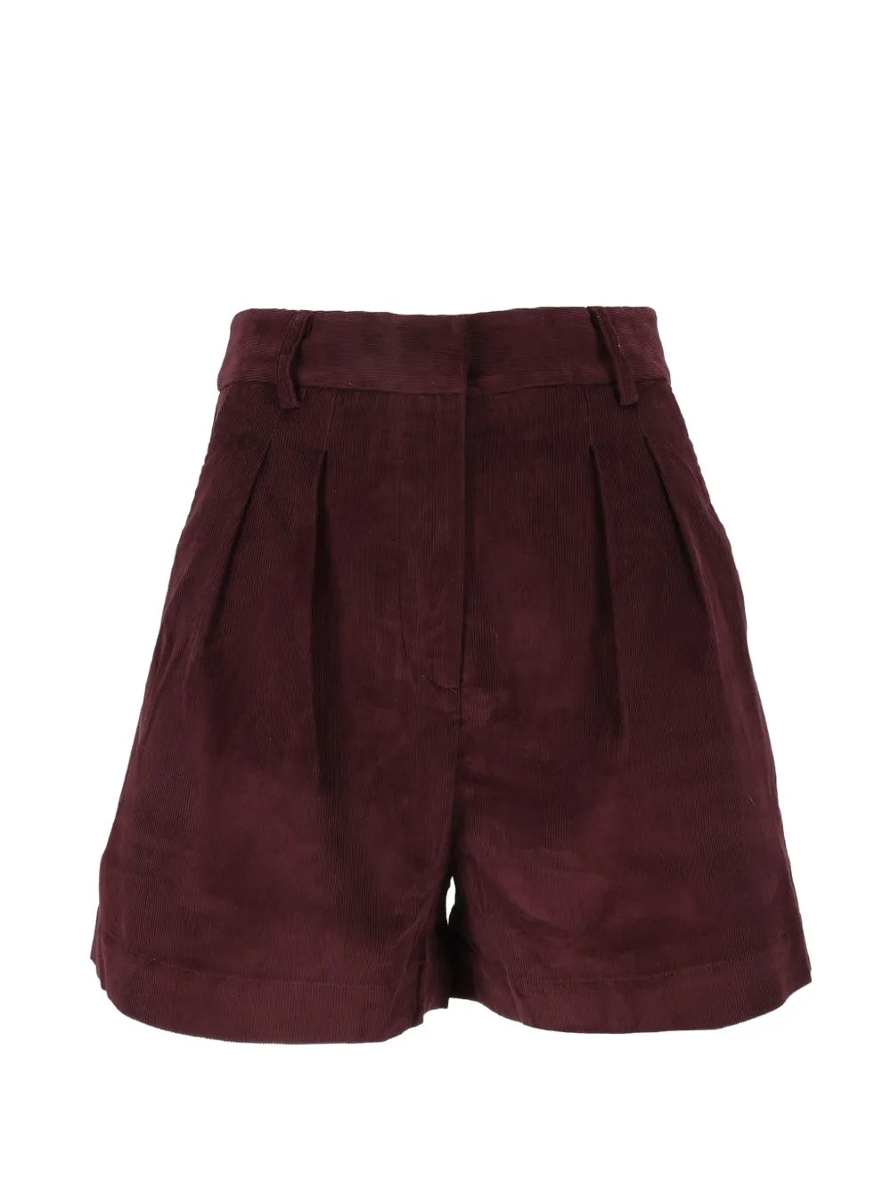 Saint Barth Short Aya Curduroy Mini Bordeaux