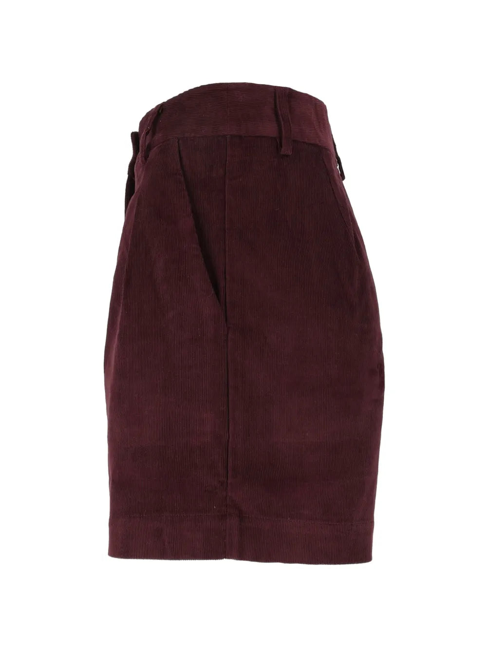 Saint Barth Short Aya Curduroy Mini Bordeaux