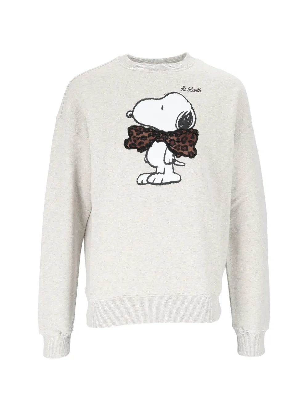 Saint Barth Felpa Girocollo Sweatshirt Snoopy Bow Grigia
