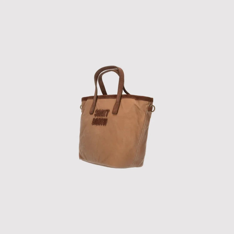 Saint Barth Borsa City Bag Mini Wax Beige Cammello