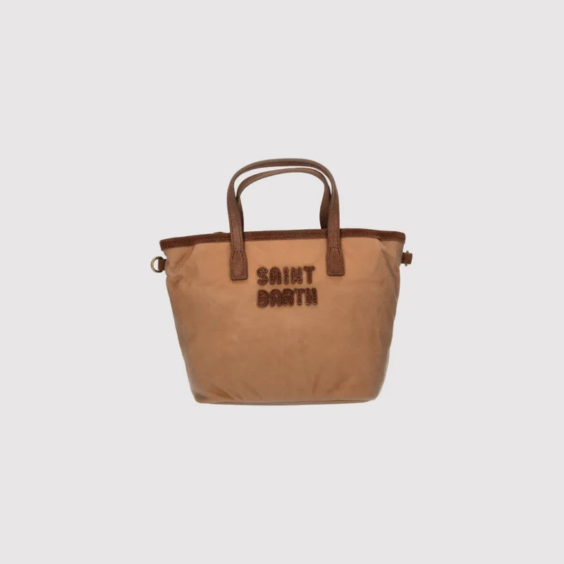 Saint Barth Borsa City Bag Mini Wax Beige Cammello