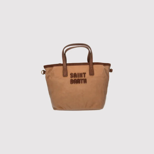 Saint Barth Borsa City Bag Mini Wax Beige Cammello