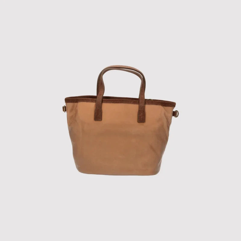Saint Barth Borsa City Bag Mini Wax Beige Cammello