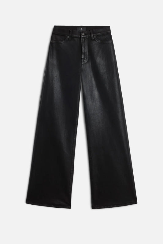 7 For All Mankind Lotta In Coated Black