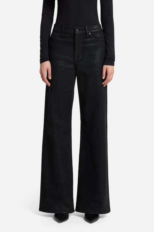 7 For All Mankind Lotta In Coated Black