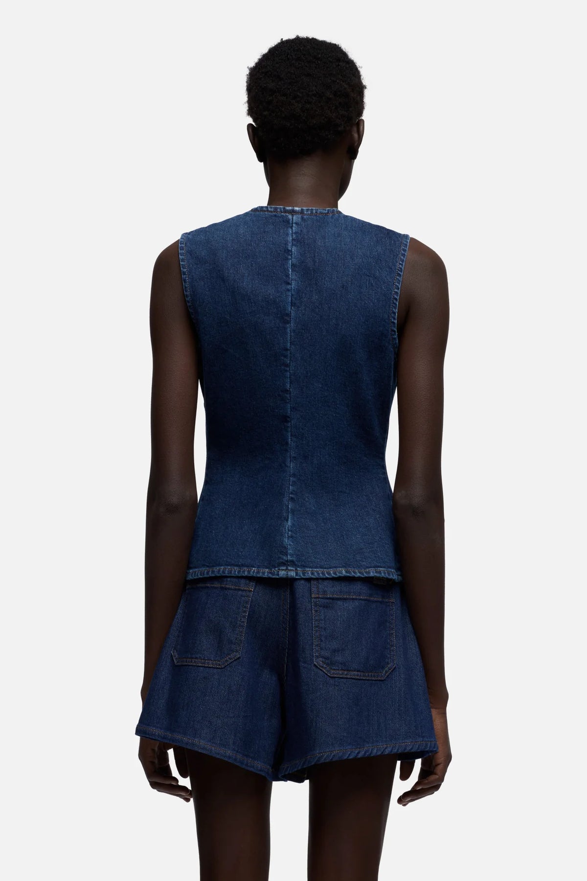 7 For All Mankind Gilet Lady Vest Confort Denim