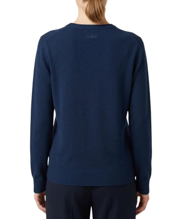 Saint Barth Maglia New Queen Snoopy Stars Watcher Blu