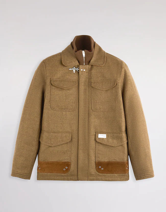 Fay Field Jacket In Saia Di Lana Marrone
