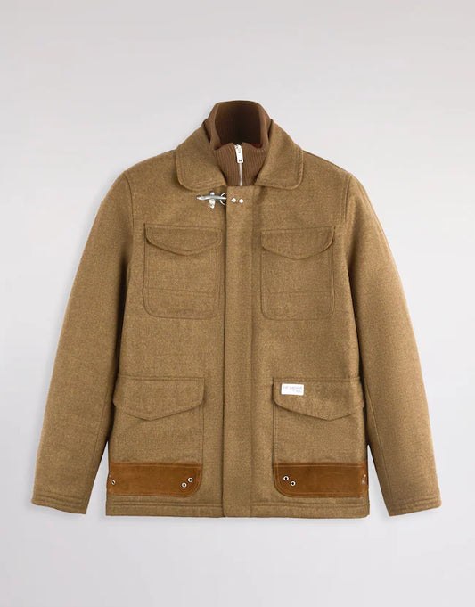Fay Field Jacket In Saia Di Lana Marrone