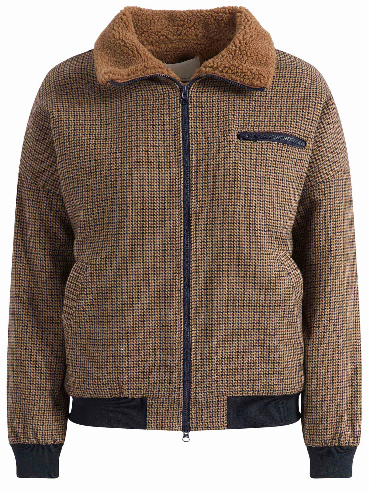 Nine In The Morning Madekine Bomber Woman Beige Blu