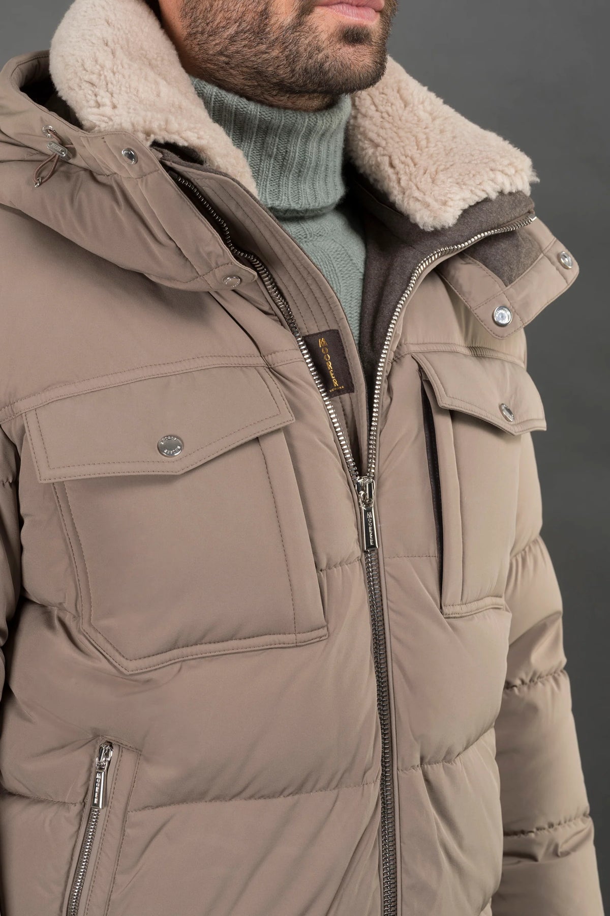 Moorer Piumino Alarick-Kn Nut