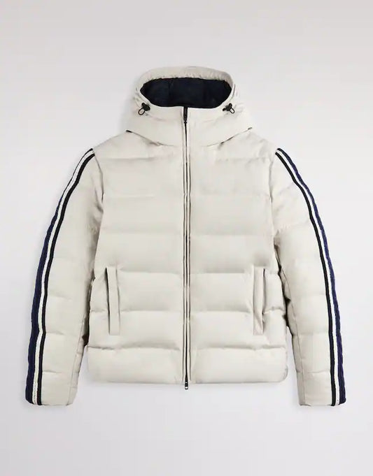 Fay Piumino Double Front In Nylon Grigio Perla