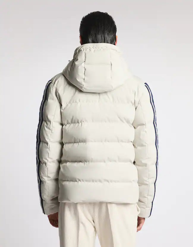 Fay Piumino Double Front In Nylon Grigio Perla