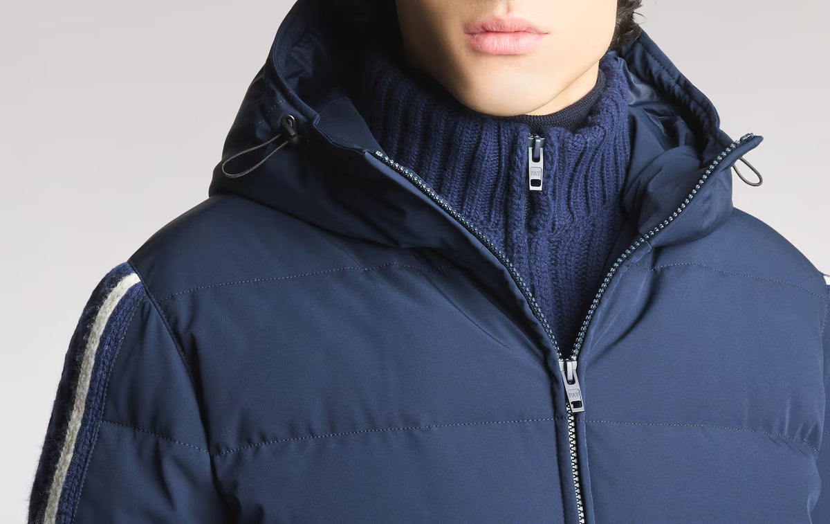 Fay Piumino Double Front In Nylon Blu