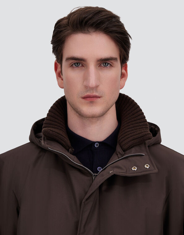 Herno Giaccone New Business Nylon Ultralight Moro