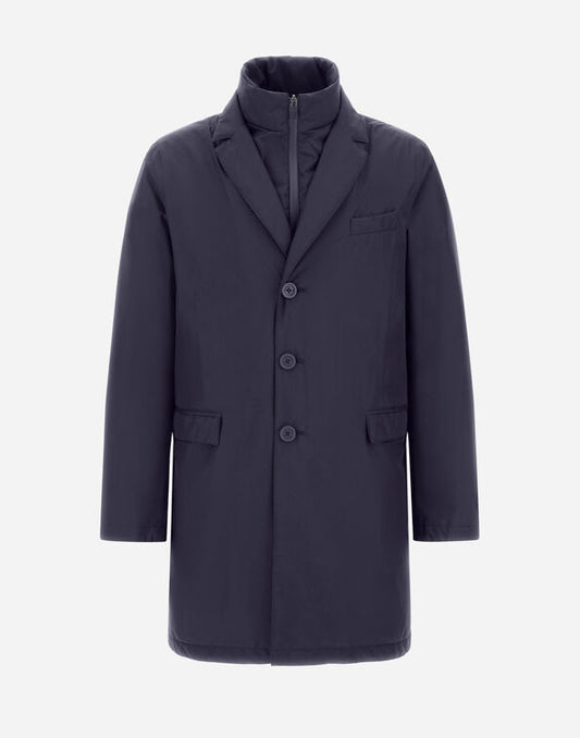 Herno Cappotto 2 Layer Goretex Blu