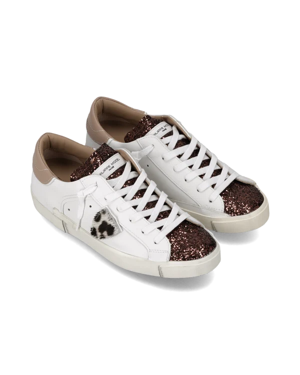 Philippe Model Paris Scudetto Animalier Bianco Bronzo Beige