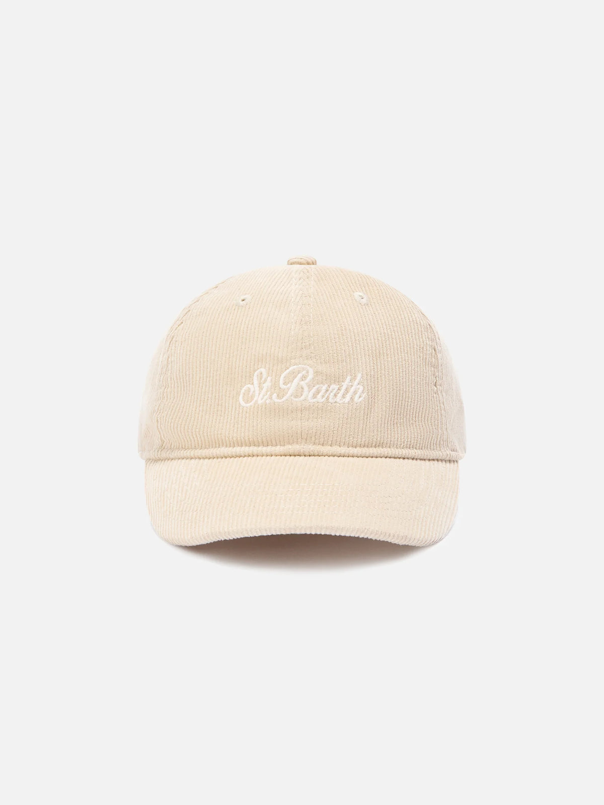 MC2 Saint Barth Cappello Baseball In Velluto Beige