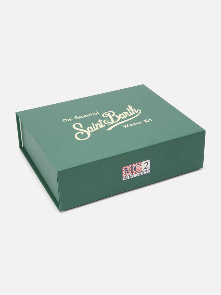 MC2 Saint Barth Set Berretto Sciarpa Grigio
