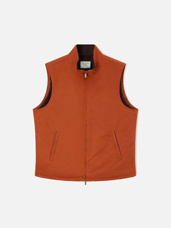 Mc2 Saint Barth Gilet Edgard Cerato Con Fodera Teddy Arancione
