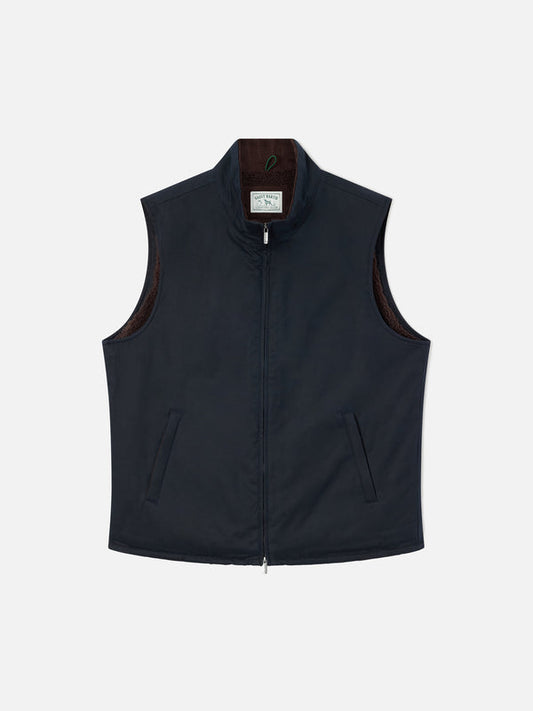Mc2 Saint Barth Gilet Edgard Cerato Con Fodera Teddy Blu Moro