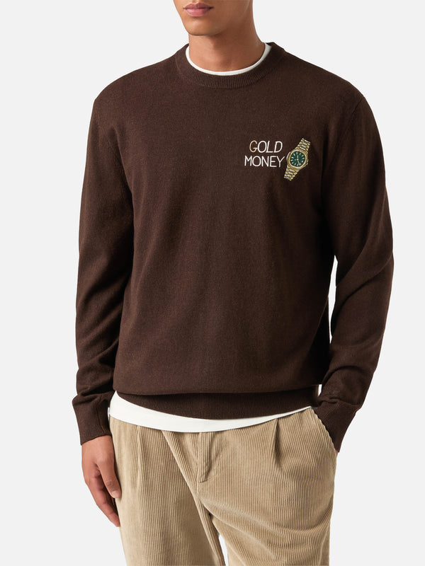 Mc2 Saint Barth Maglia Girocollo Heron Marrone