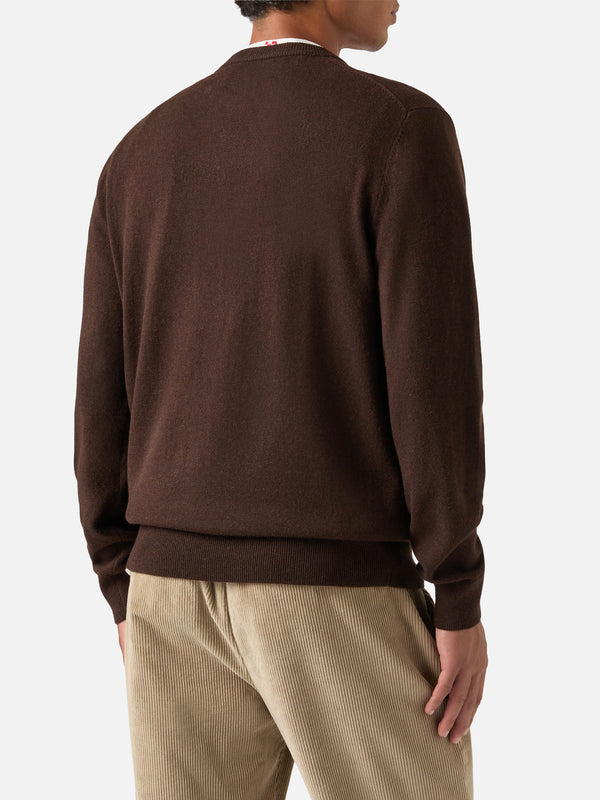 Mc2 Saint Barth Maglia Girocollo Heron Marrone