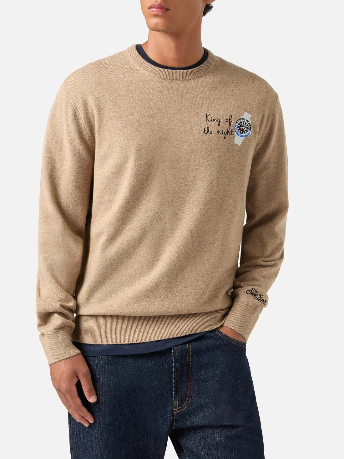 Mc2 Saint Barth Maglia Girocollo Heron Light Beige