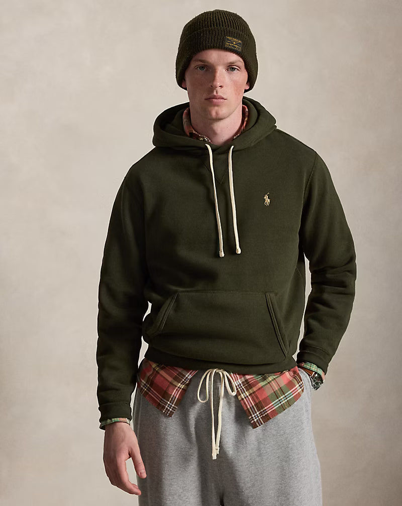 Polo Ralph Lauren Felpa Con Cappuccio Verde Oliva