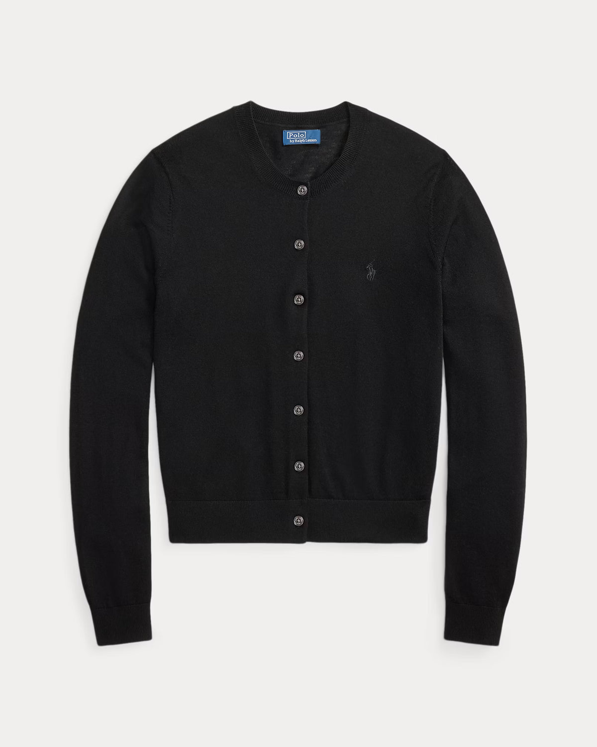 Polo Ralph Lauren Cardigan Girocollo Lana Nero