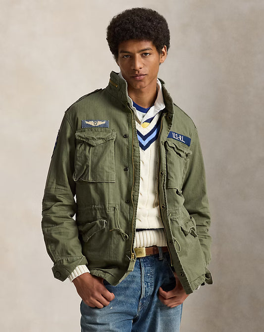 Polo Ralph Lauren Iconica Giacca Da Campo Verde Oliva